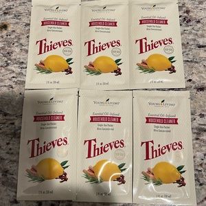 COPY - - 6 New Young Living Thieves Household Cleaner Packs